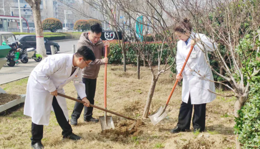 植绿传情守初心 誉美同行赴新程&mdash;&mdash;郑州誉美肿瘤医院开展春季植树活动