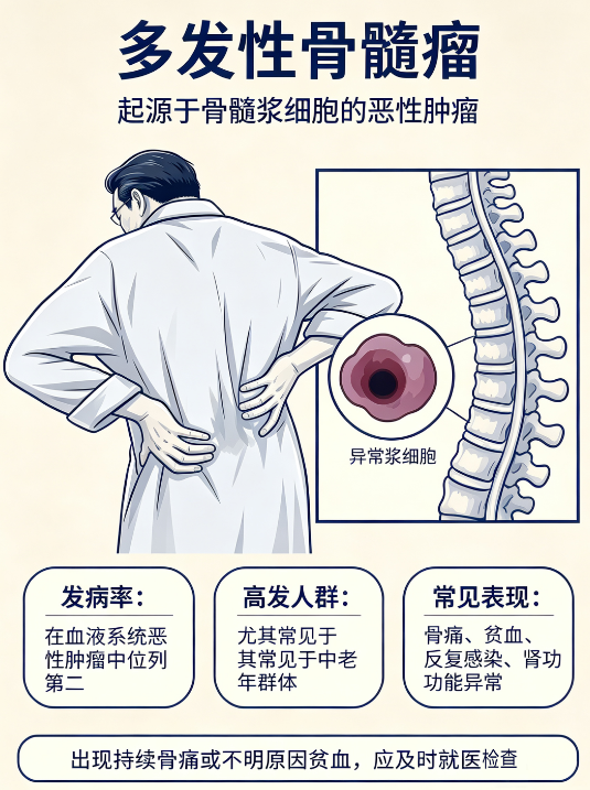 腰酸背痛、低烧不退，别只怪 &ldquo;老寒腿&rdquo;&mdash;&mdash; 这种会 &ldquo;吃骨头&rdquo; 的血癌，最爱盯上 60 岁上下的人